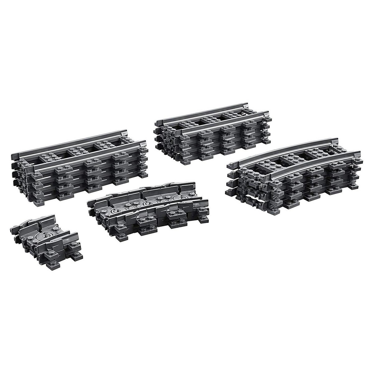 LEGO City - Pack de rails - 60205 gris, LEGO