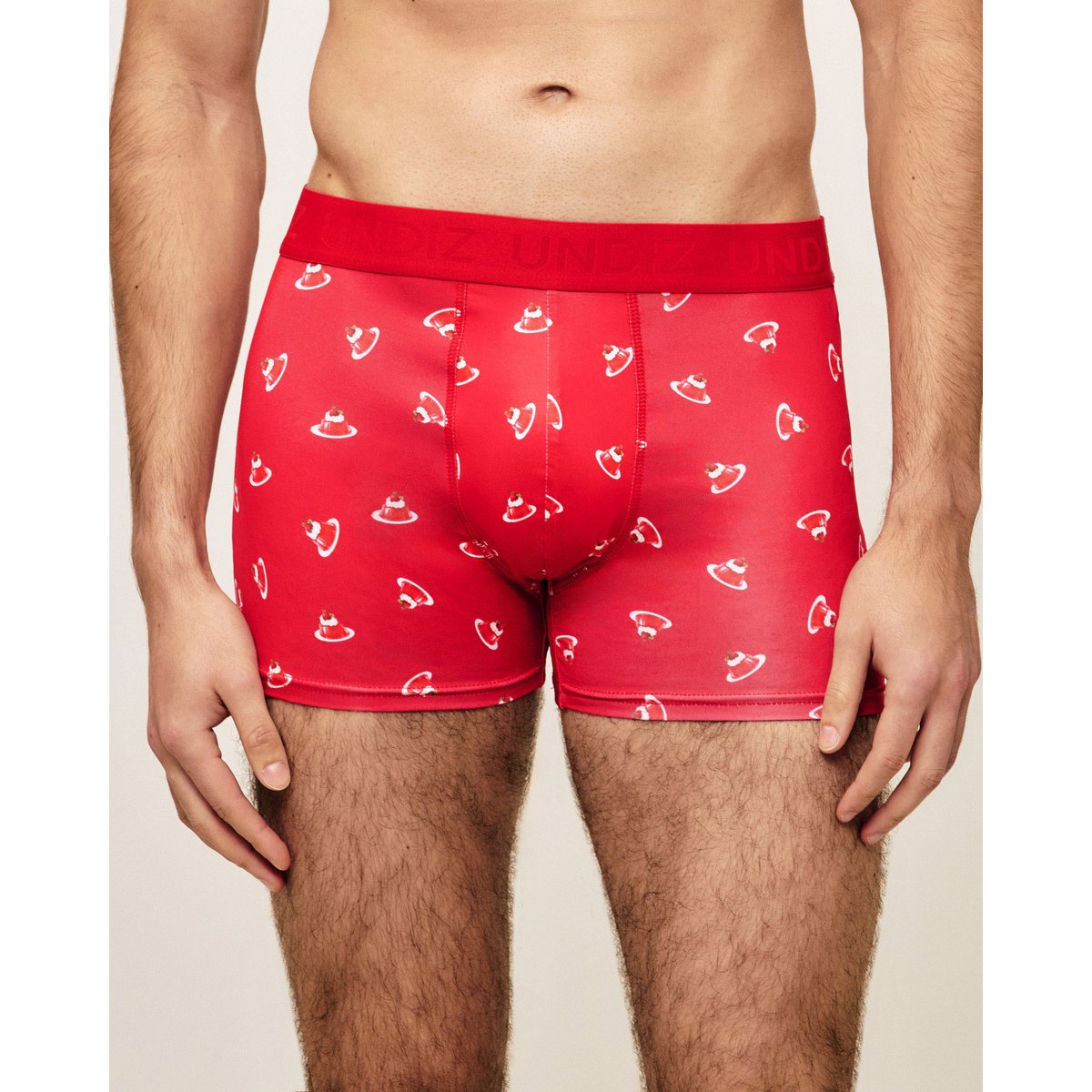 Boxer microfibre REPEATIZ JELL rouge, UNDIZ