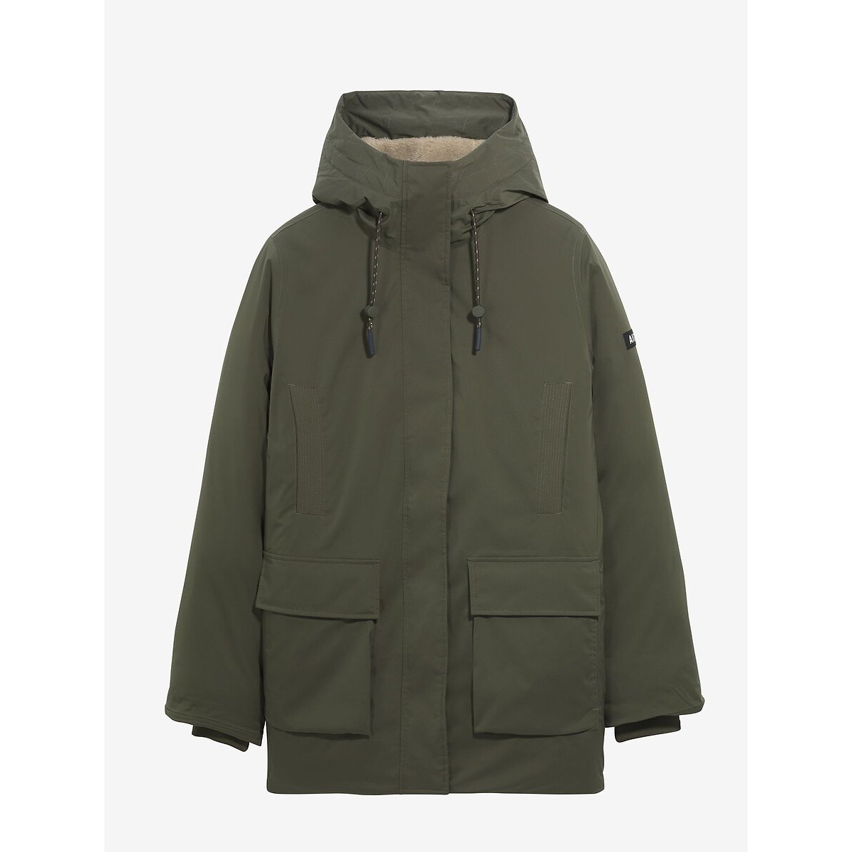 Parka mi-longue très chaude MTD® kaki, AIGLE