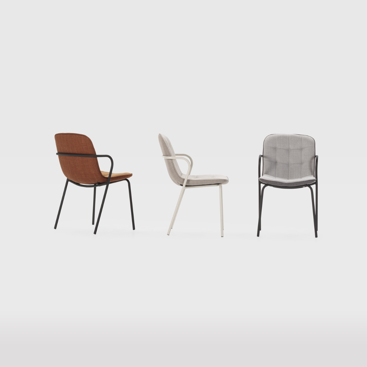 Chaises lot de 4 en métal - ZÉLIE beige, CALICOSY