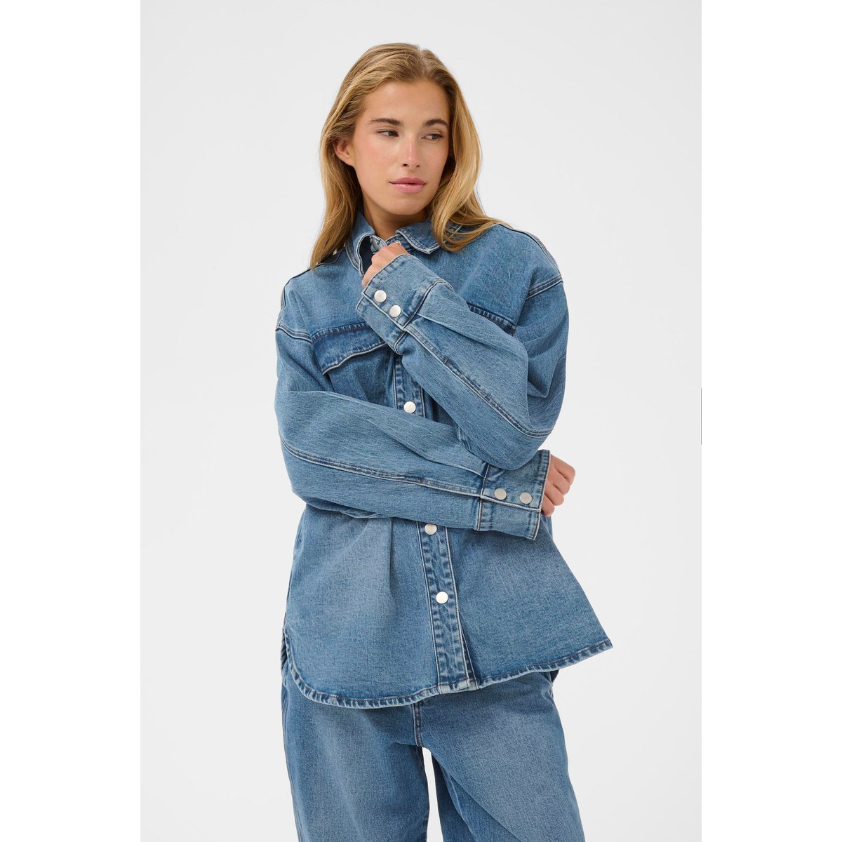 Chemise en jean bleu vintage blue, KAFFE