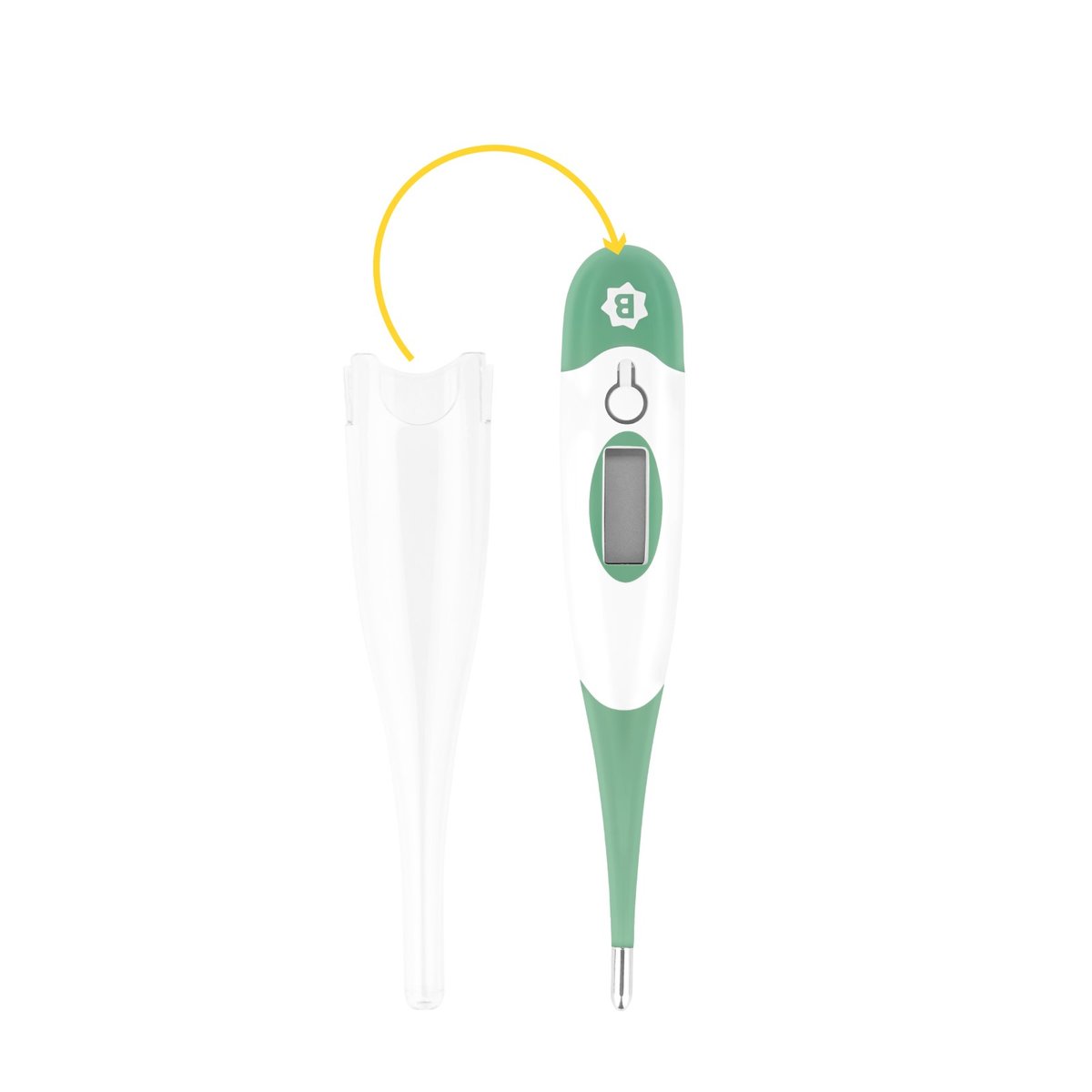 Thermomètre médical ultra rapide et précis vert, BADABULLE