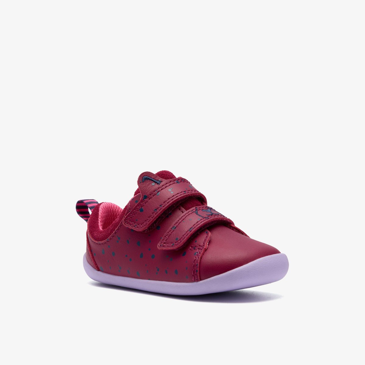 Escarpins Cuir Coupe Large ROAMER WISH T rouge, CLARKS
