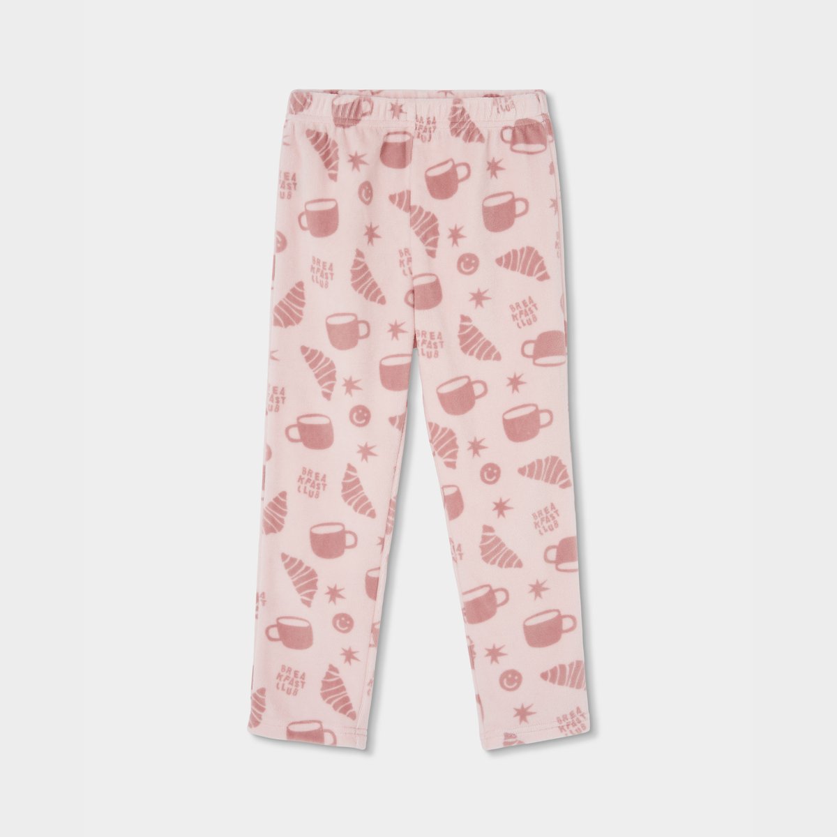 Pyjama en molleton fille imprimé petit-déjeuner multicolore, BOBOLI