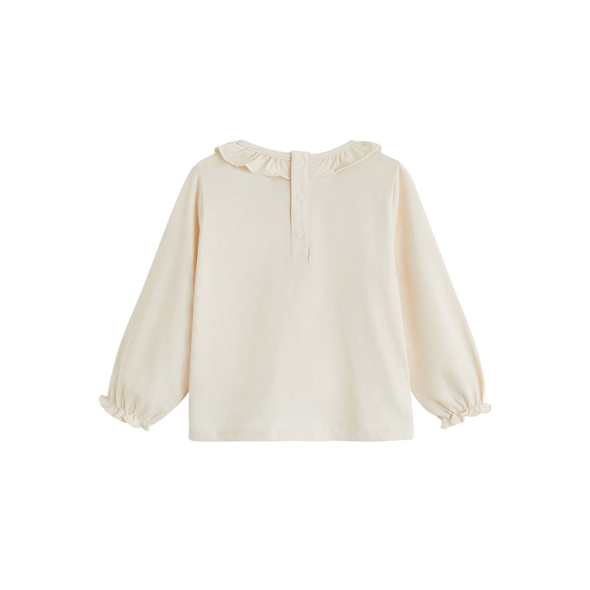 T-shirt bébé manches longues Grace ecru, PETIT BEGUIN