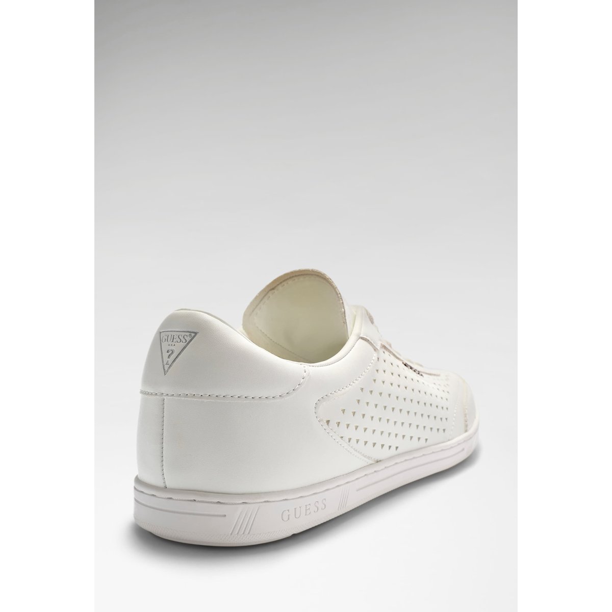 Baskets En Cuir Nixxter blanc, GUESS
