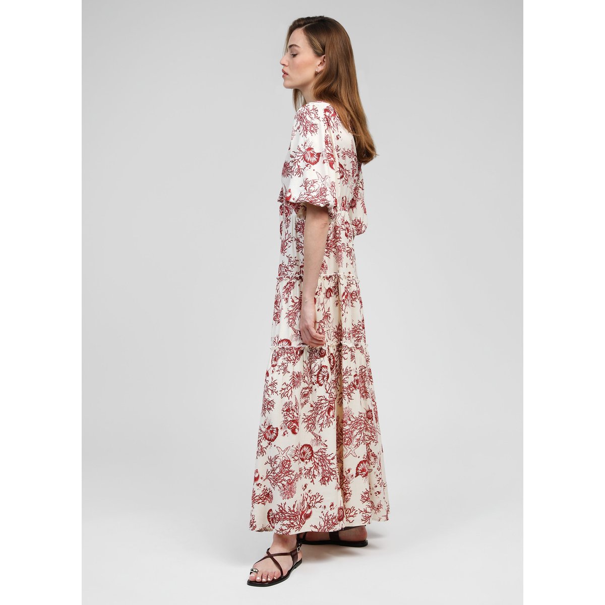 Robe Longue OZKAR palouma bordeaux, AN'GE