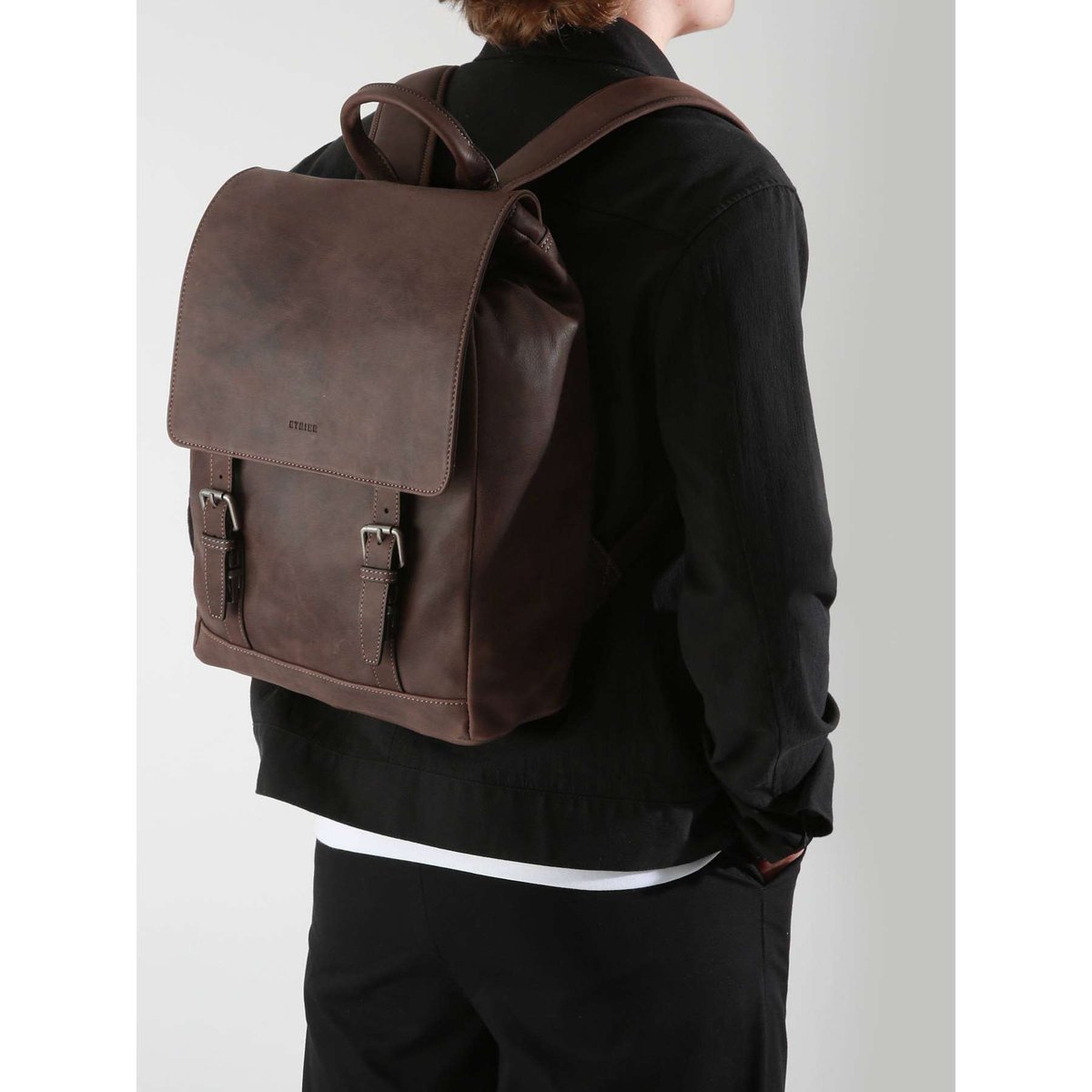 Sac à dos Spider business 1 compartiment marron fonce, ETRIER