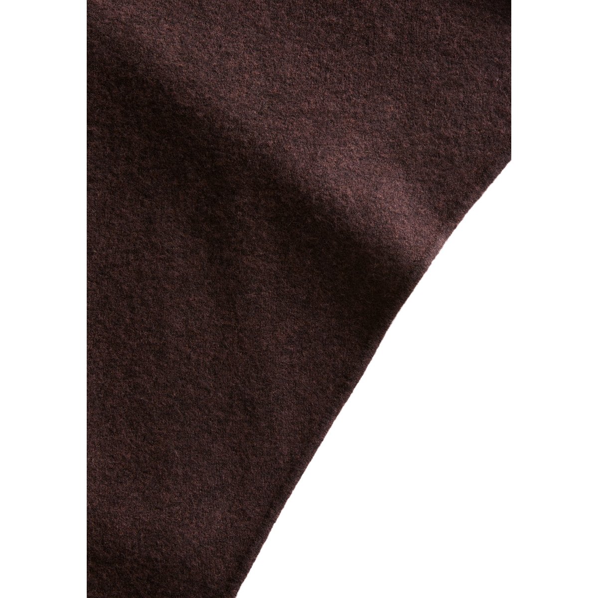 Écharpe triangulaire tricotée en mélange de laine doux marron, MARC O’POLO DENIM
