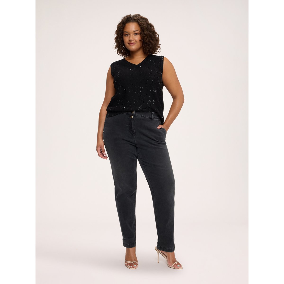 Jean Balloon lavage black noir, FIORELLA RUBINO