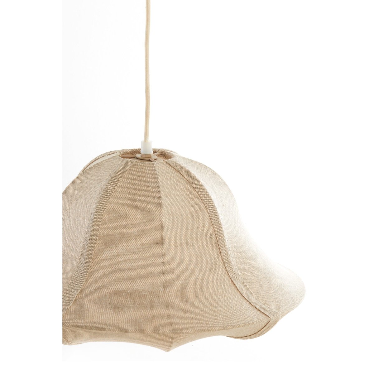 Lampe Suspendue Textiles IRAVELLE naturel, LIGHT & LIVING 