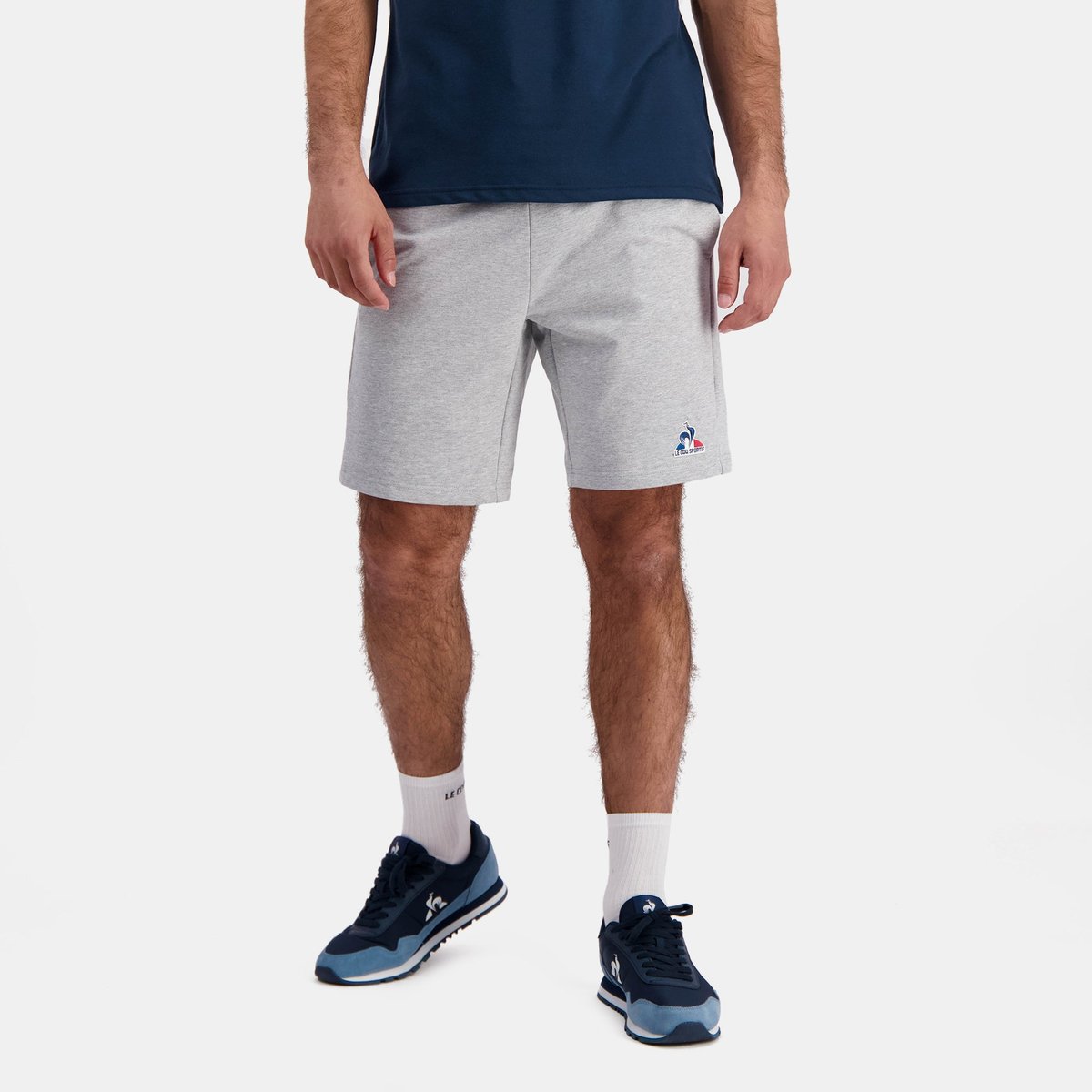 Short Essentiels gris chiné clair, LE COQ SPORTIF