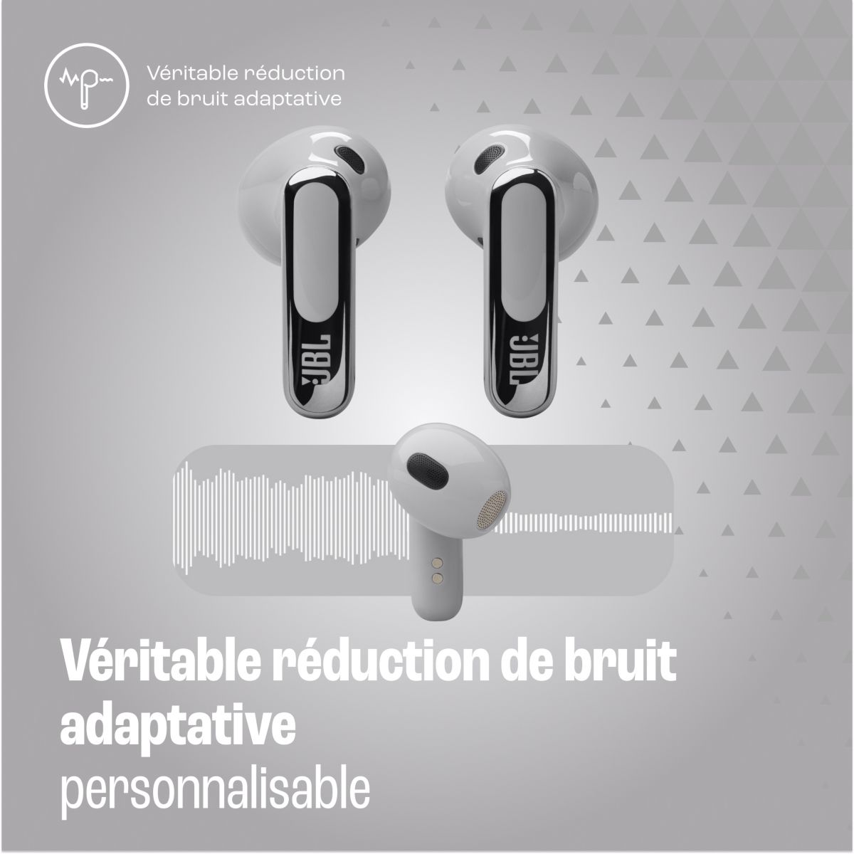 Ecouteurs Live Flex 3 Argent couleur unique, JBL