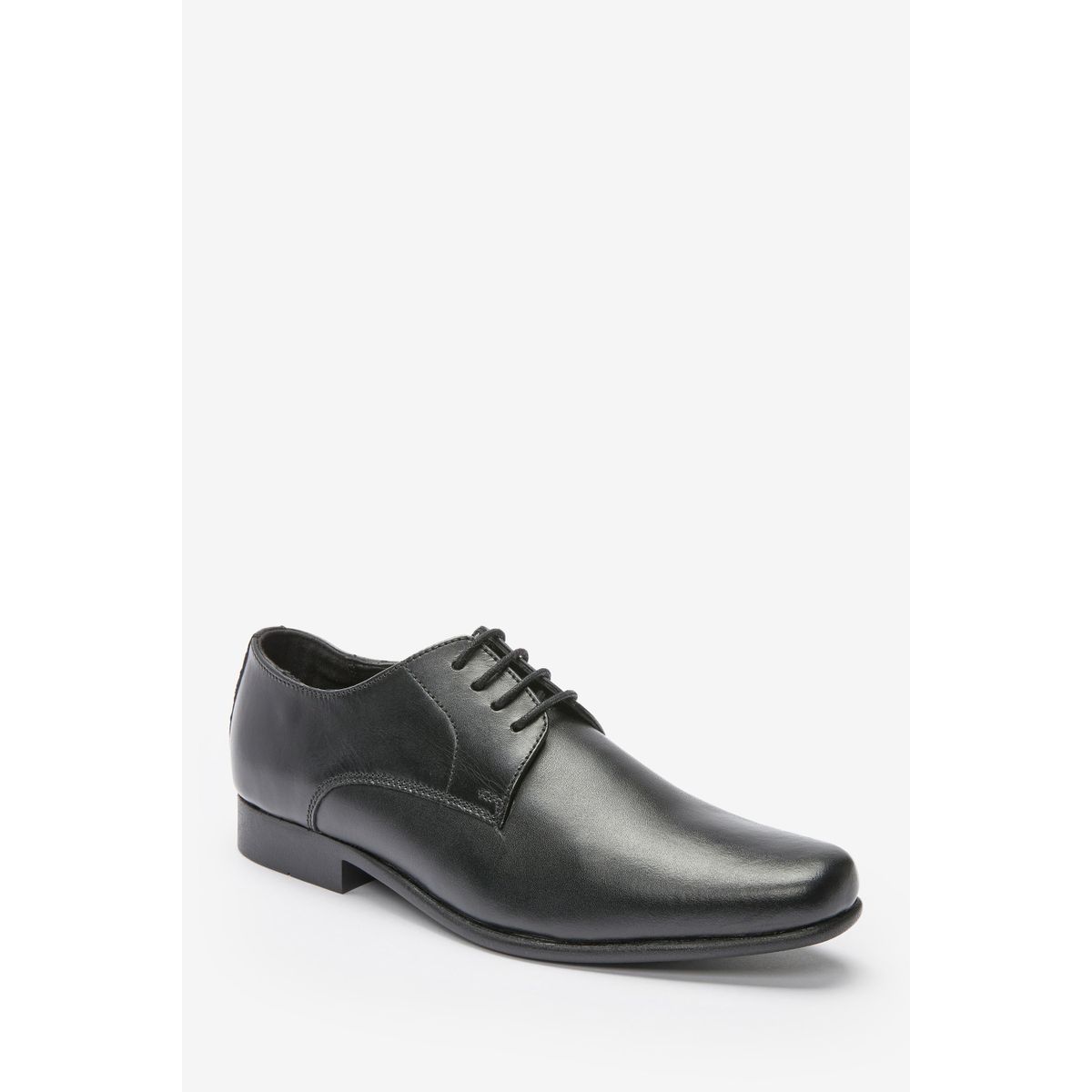Chaussures En Cuir À Lacets noir, NEXT