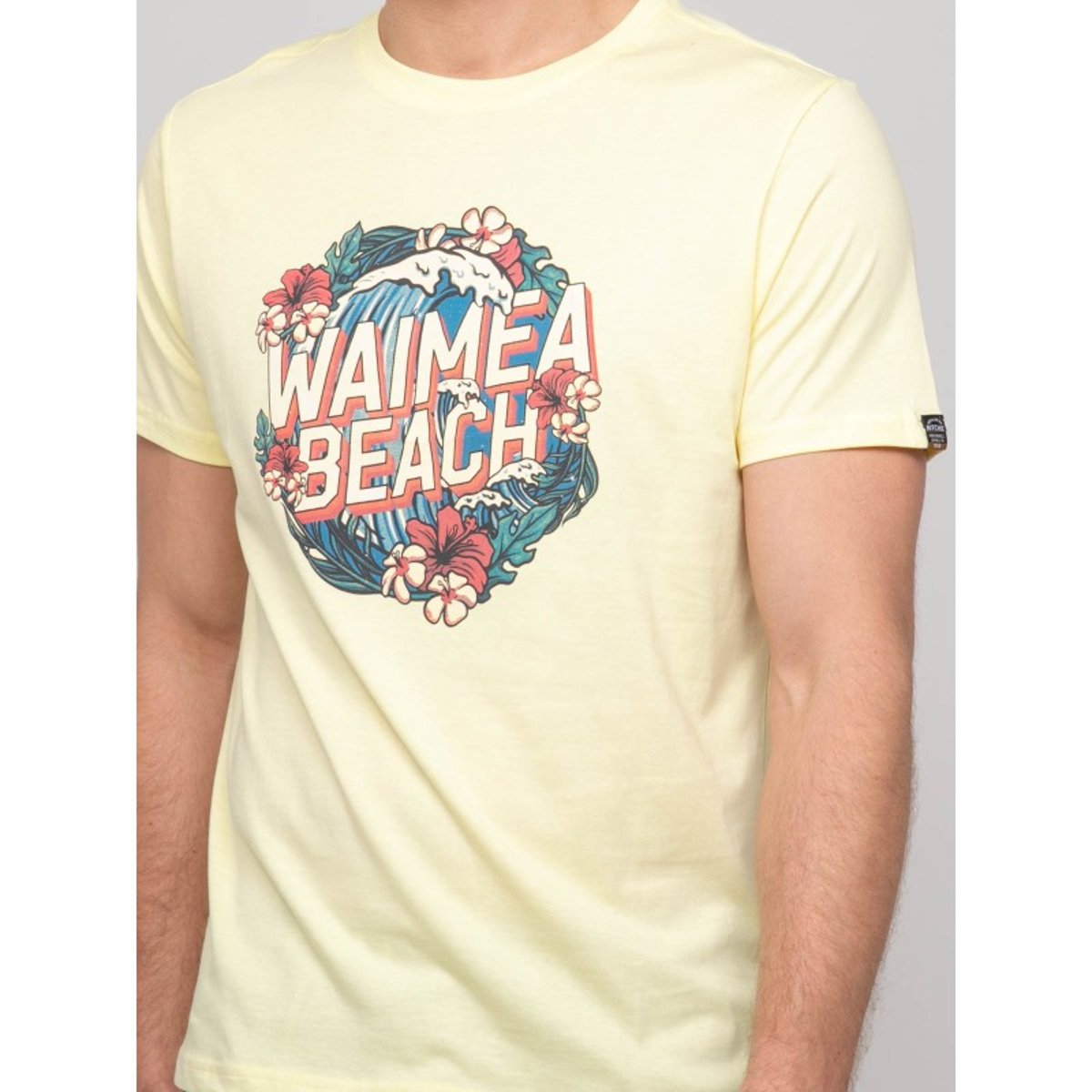 T-shirt Coton Motifs Newilmo jaune, RITCHIE