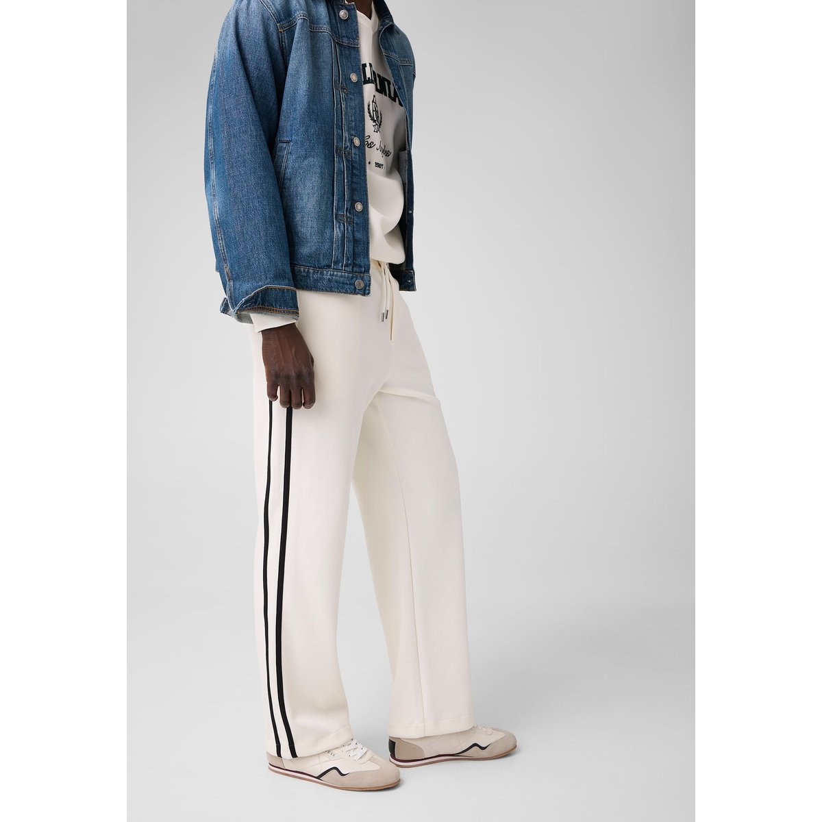 Joggers Avec Bandes Latérales blanc, GUESS