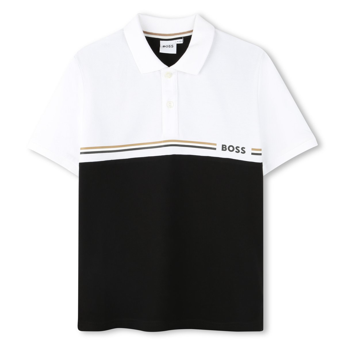 Polo à manches courtes black, BOSS KIDSWEAR