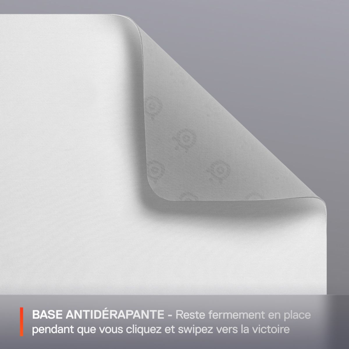 Tapis de souris QcK M Blanc couleur unique, STEELSERIES