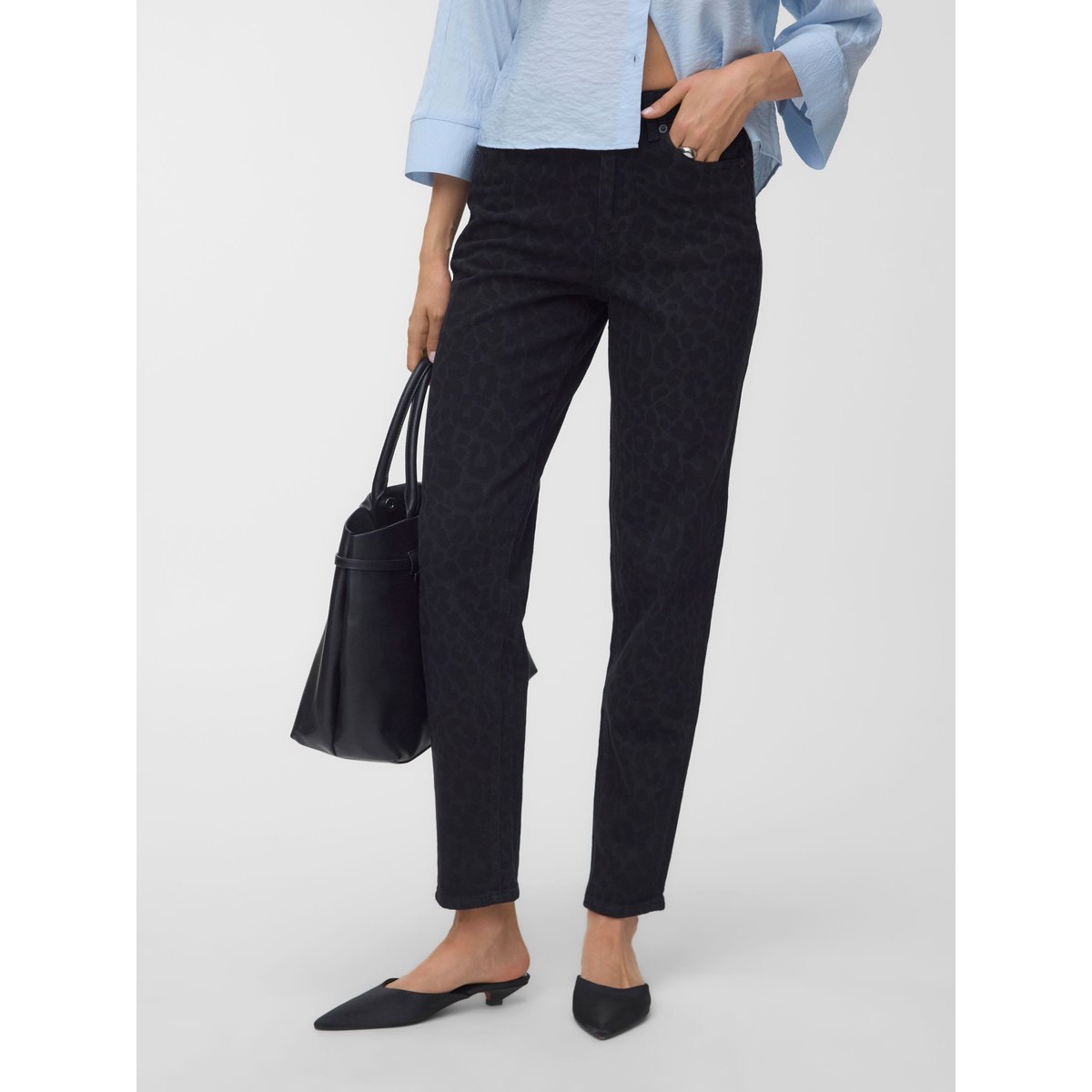 Jean Mom black denim, VERO MODA
