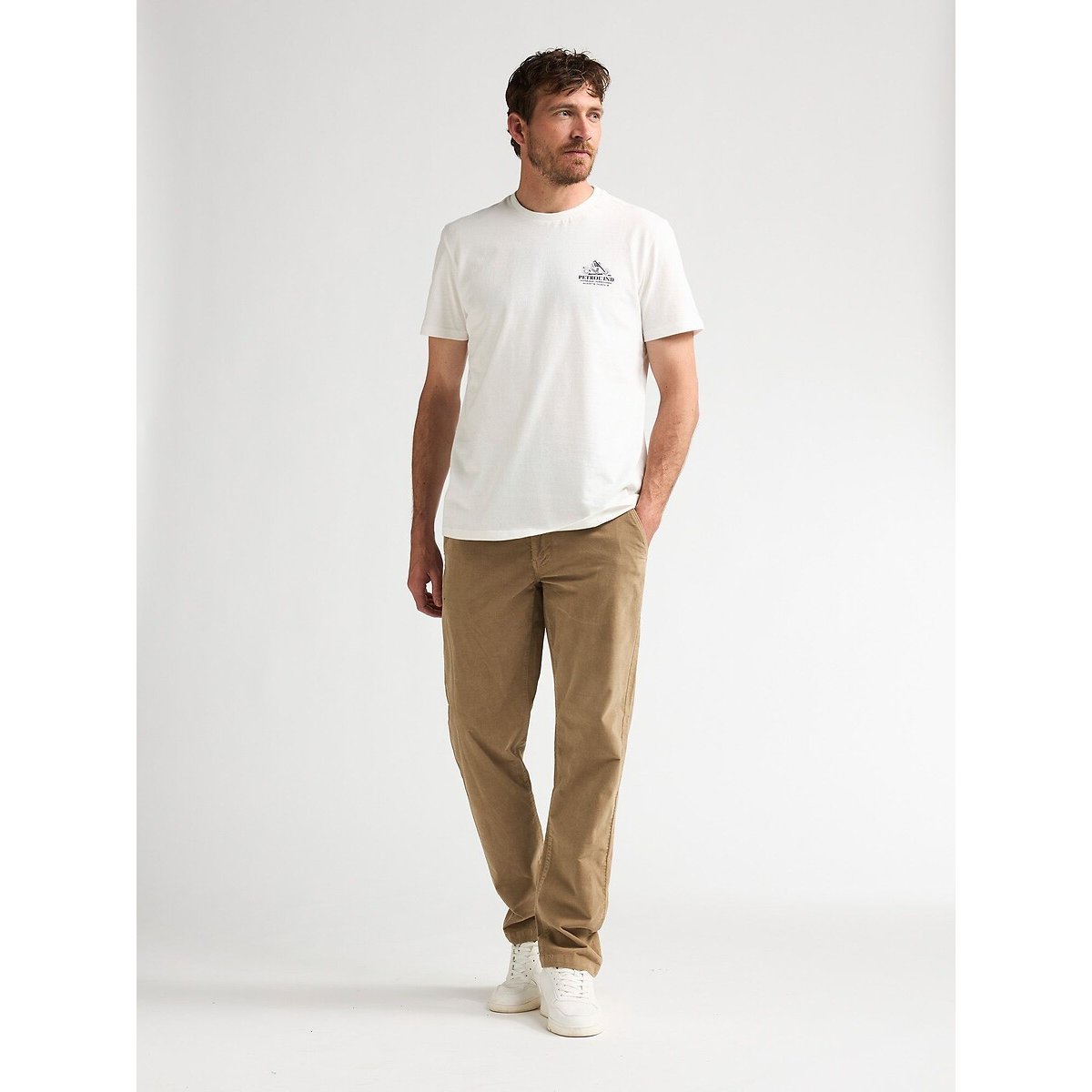 Pantalon chino en velours camel, PETROL INDUSTRIES