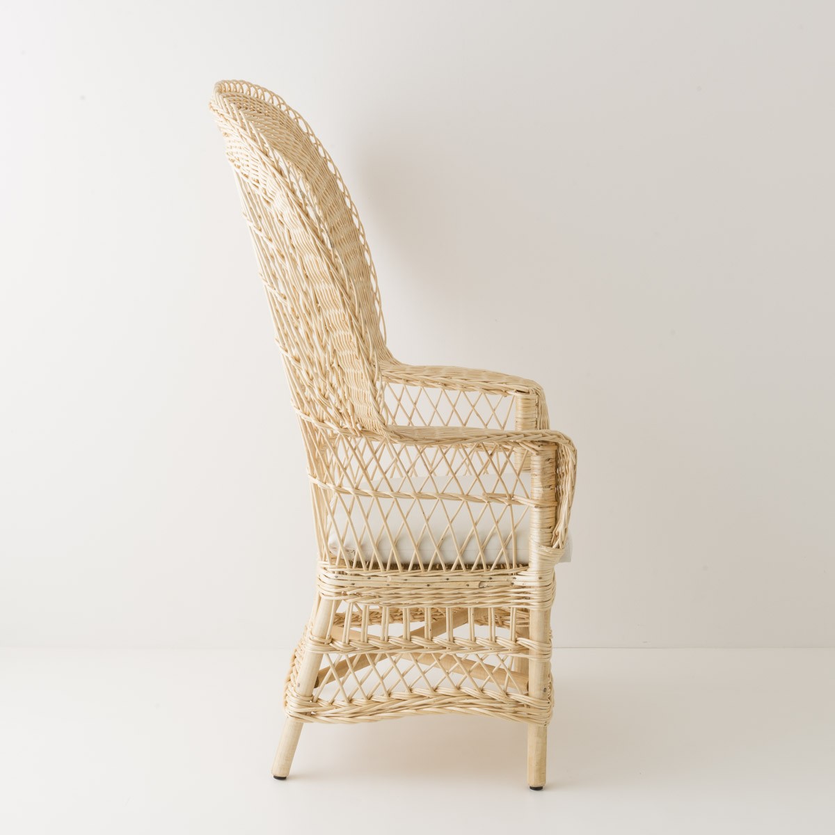 Fauteuil en osier EVENTAIL osier blanc, KOK