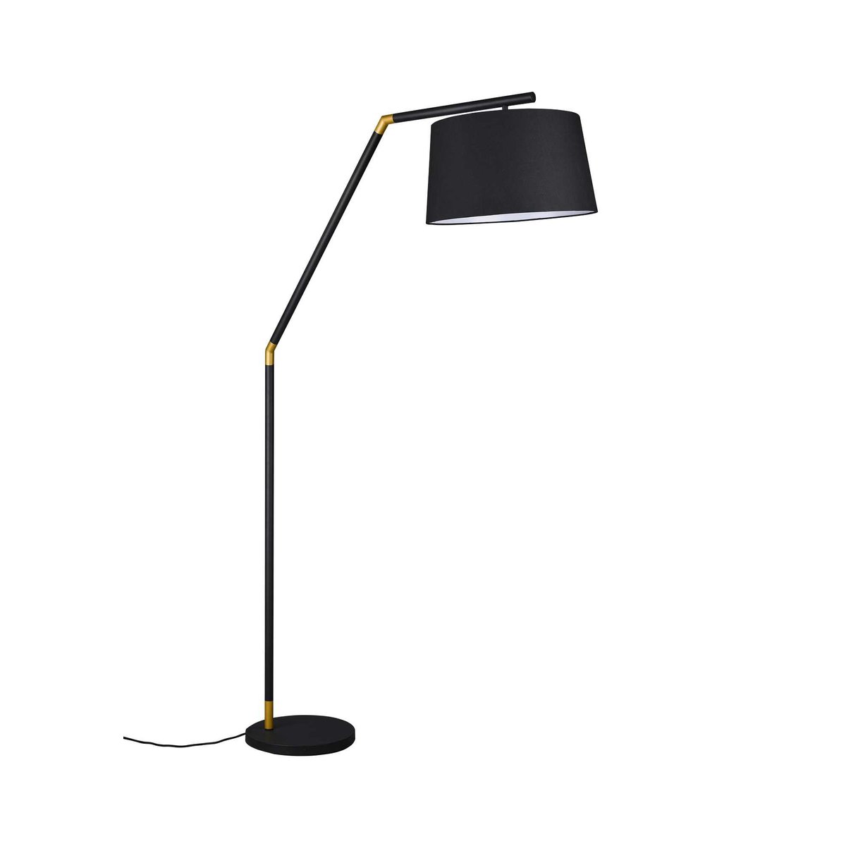 Lampadaire design en métal, TRACY noir, TRIO