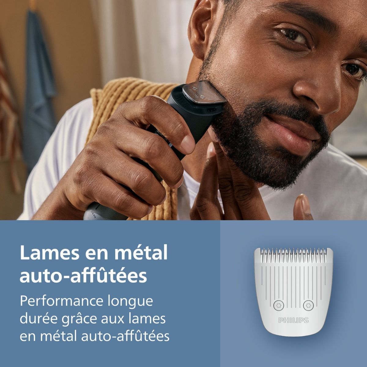 Tondeuse barbe BT5775/15 Series 5000, molette réglable, 40 hauteurs de coupe, précision 0,2 mm, autonomie 100 mn couleur unique, PHILIPS