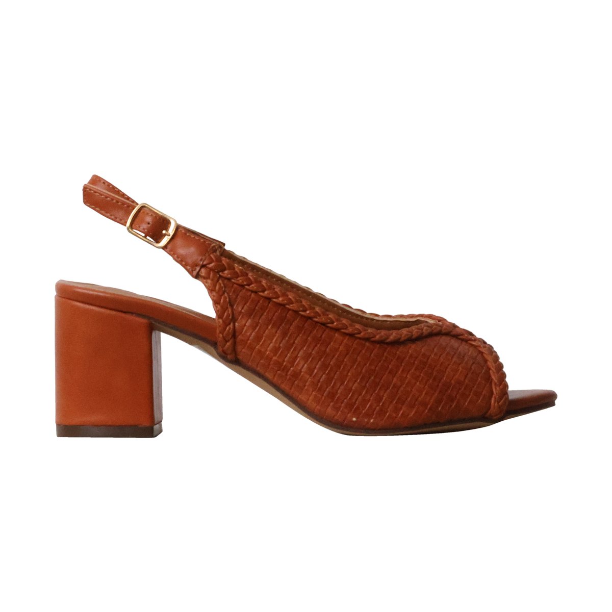 Escarpin à Talon Super Mode brique, ENZA NUCCI
