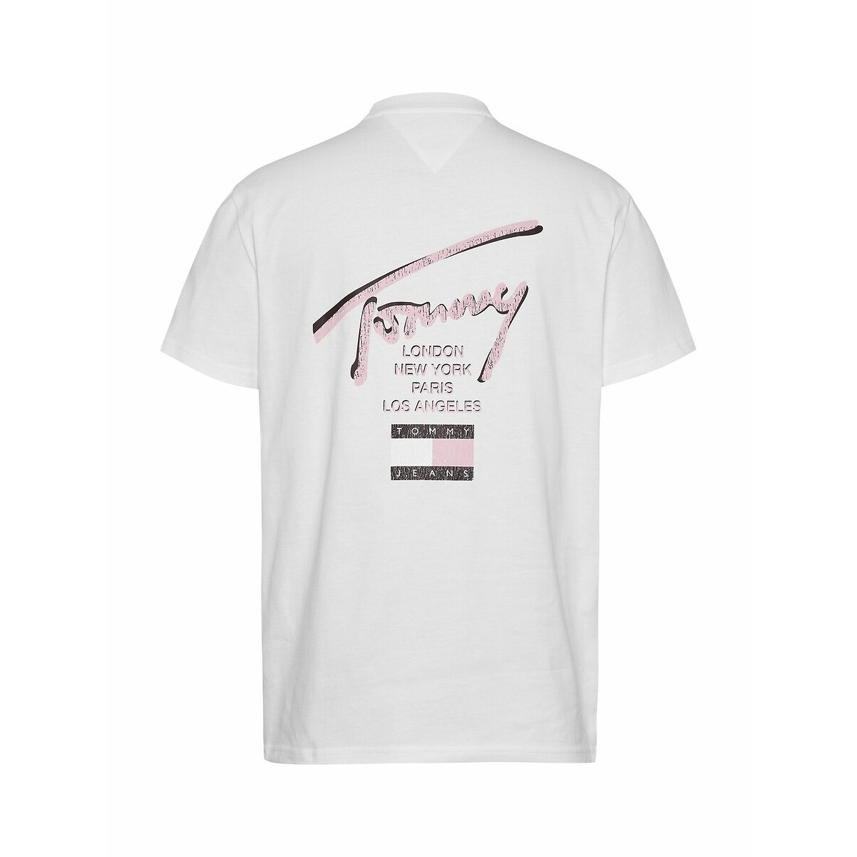 Signature Crew Neck T-Shirt white, TOMMY JEANS