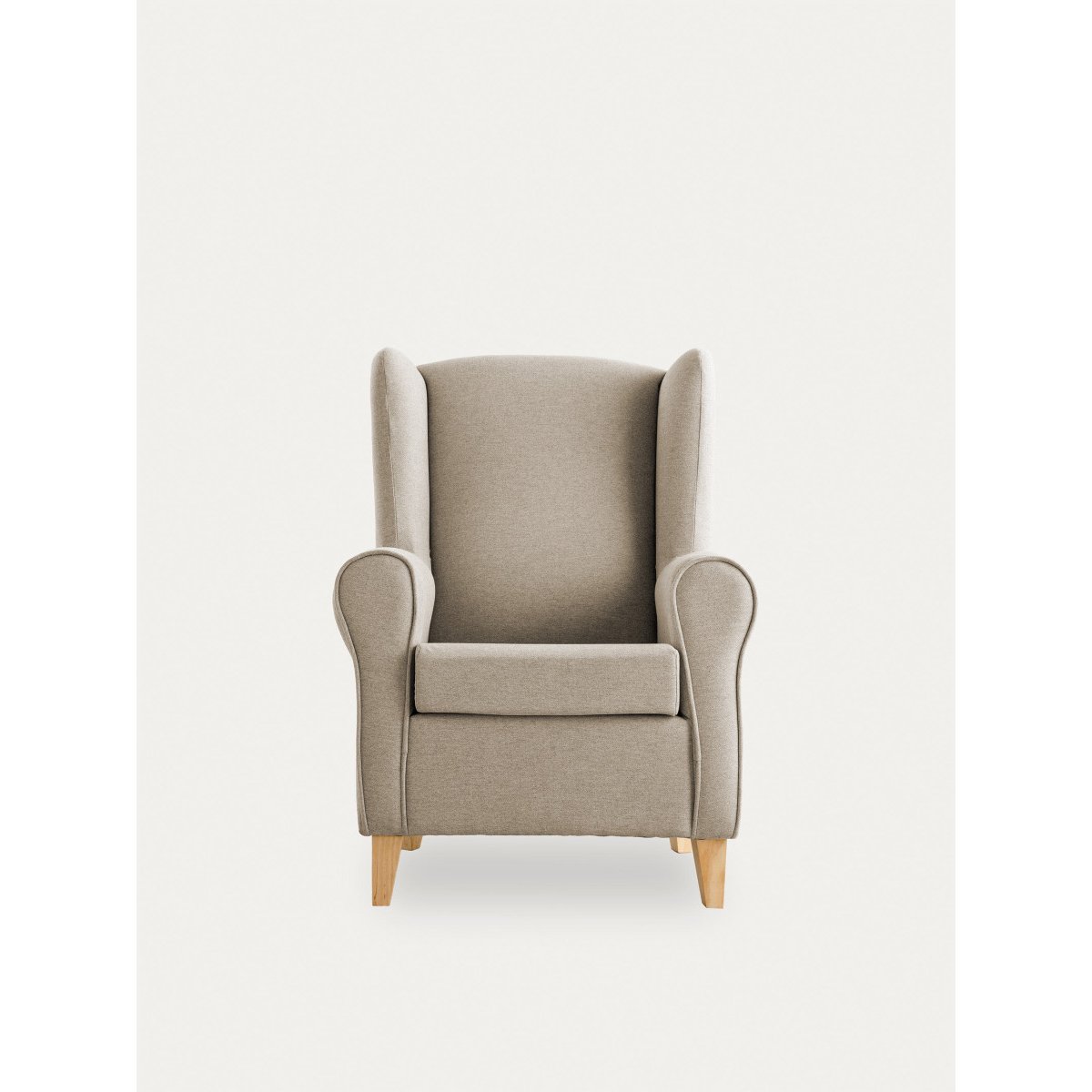Fauteuil Rembourrée - DAN beige, KENAY