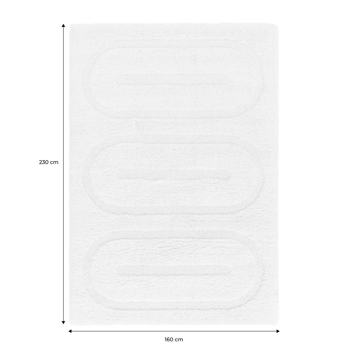 Tapis intérieur rectangulaire contemporain MAE crème, SWEEEK
