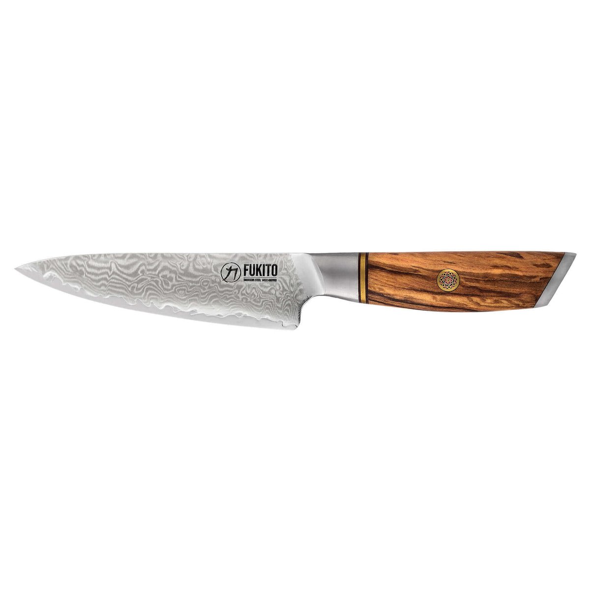 Couteau de cuisine Olive Damas modèle Universel 13cm v002237, FUKITO