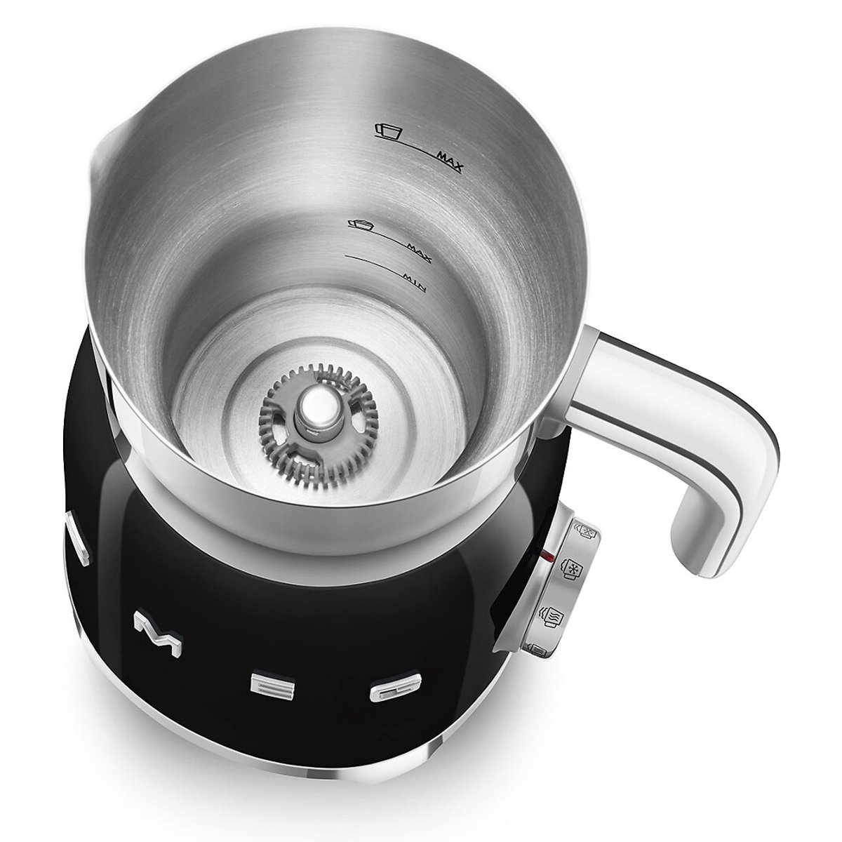Retro Style Tritan Milk Frother - MFF11 black, SMEG