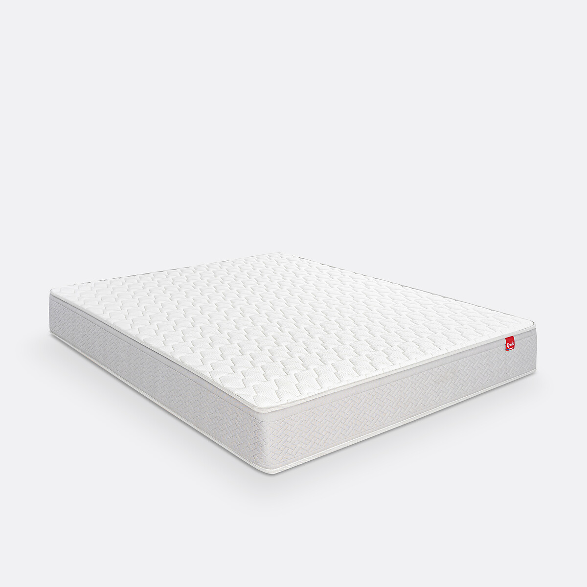 Matelas ressorts Multispire 3 zones, Dépaysant blanc/gris souris, EPEDA