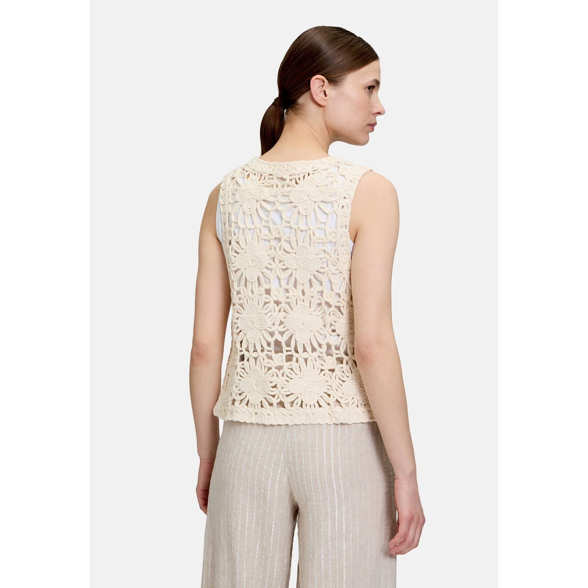 Veste sans manches d'été à encolure en v pumice stone, CARTOON