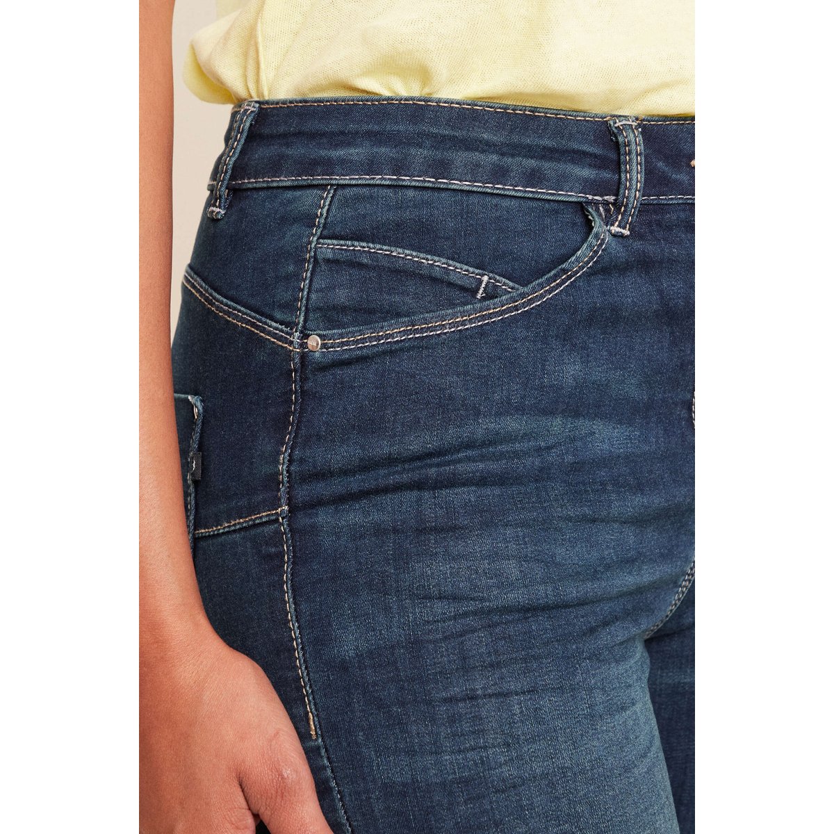 Jeans ajusté taille standard denim brut, BREAL