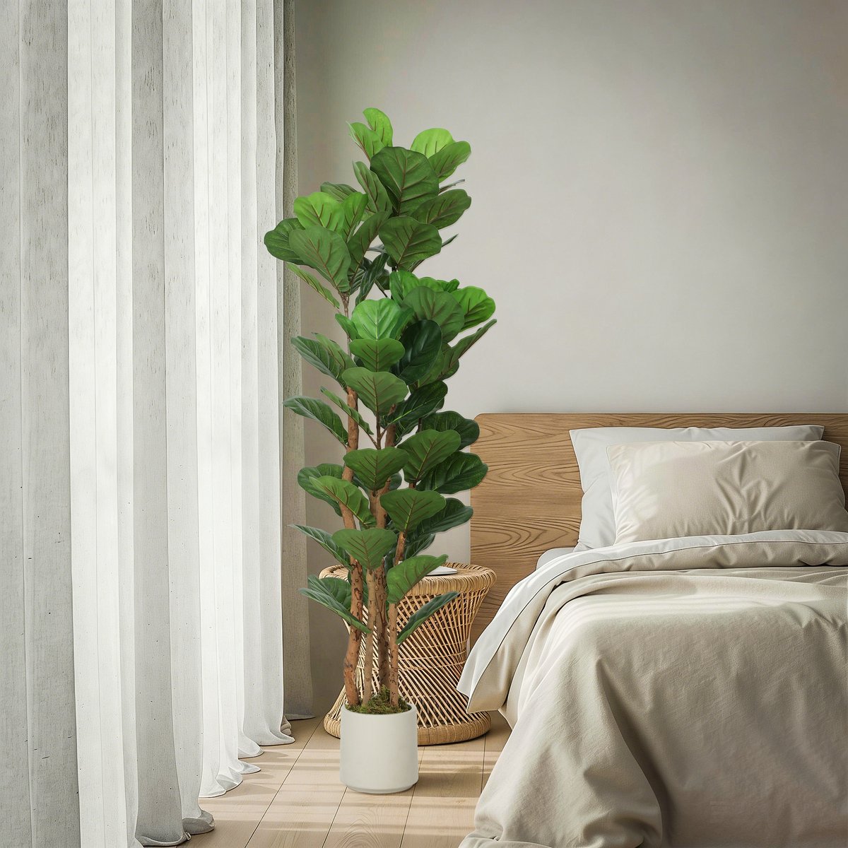 Plantes artificielles PEVA Vert vert, HOMCOM