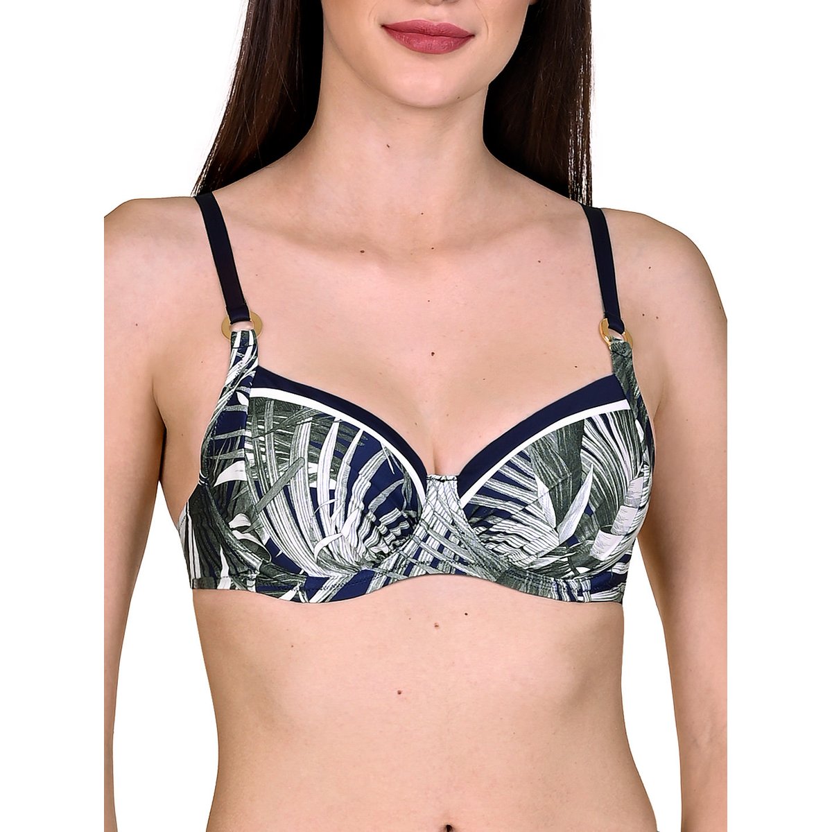 Haut maillot de bain armaturé Buenos Aires bleu, LISCA