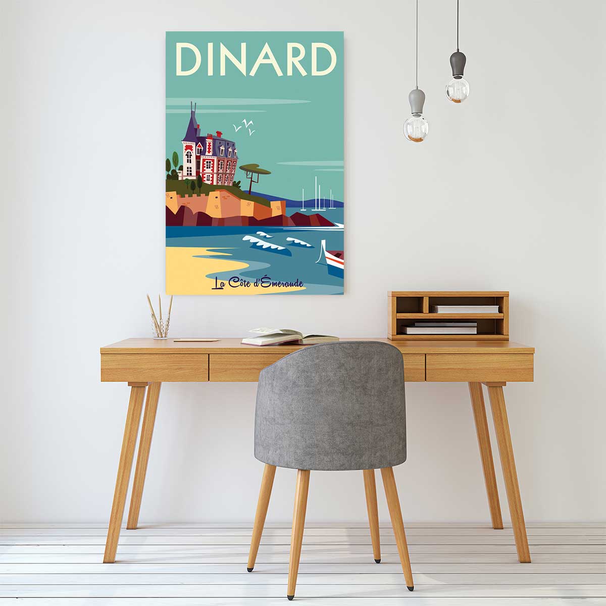 Tableau voyage à dinard tableau alu dibond, HEXOA