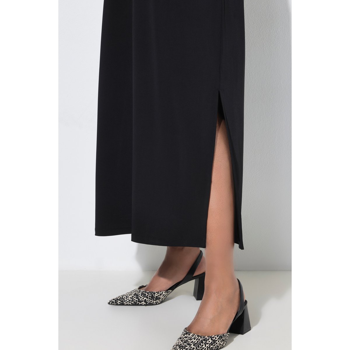 Robe midi sans manches noir, ULLA POPKEN