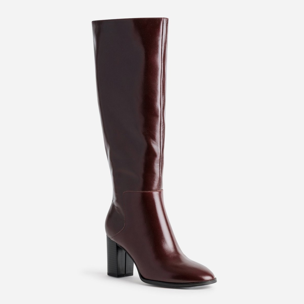 Botte À Talon en cuir MANON bordeaux, ERAM
