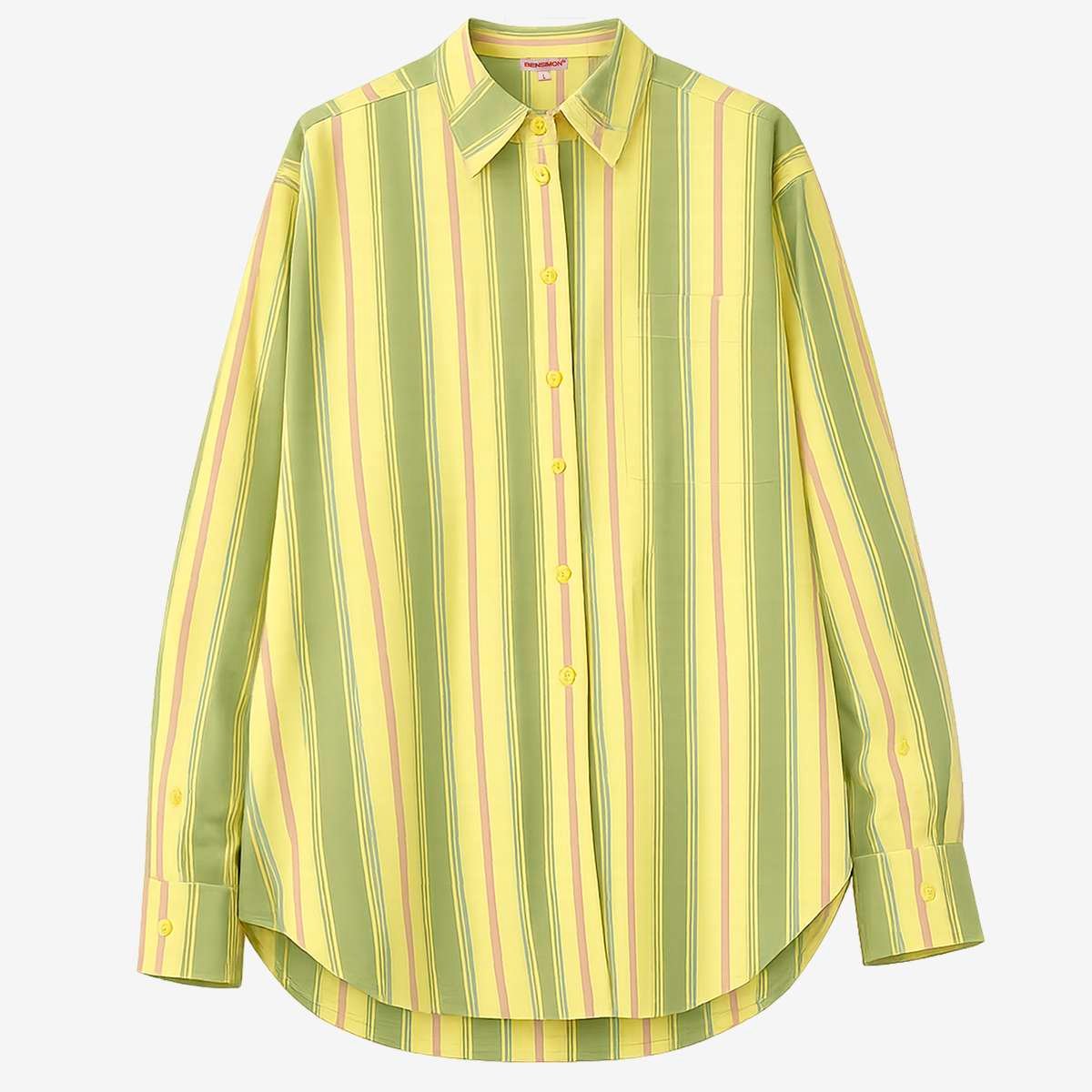 Chemise en coton manches longues PAOLA rayures, BENSIMON