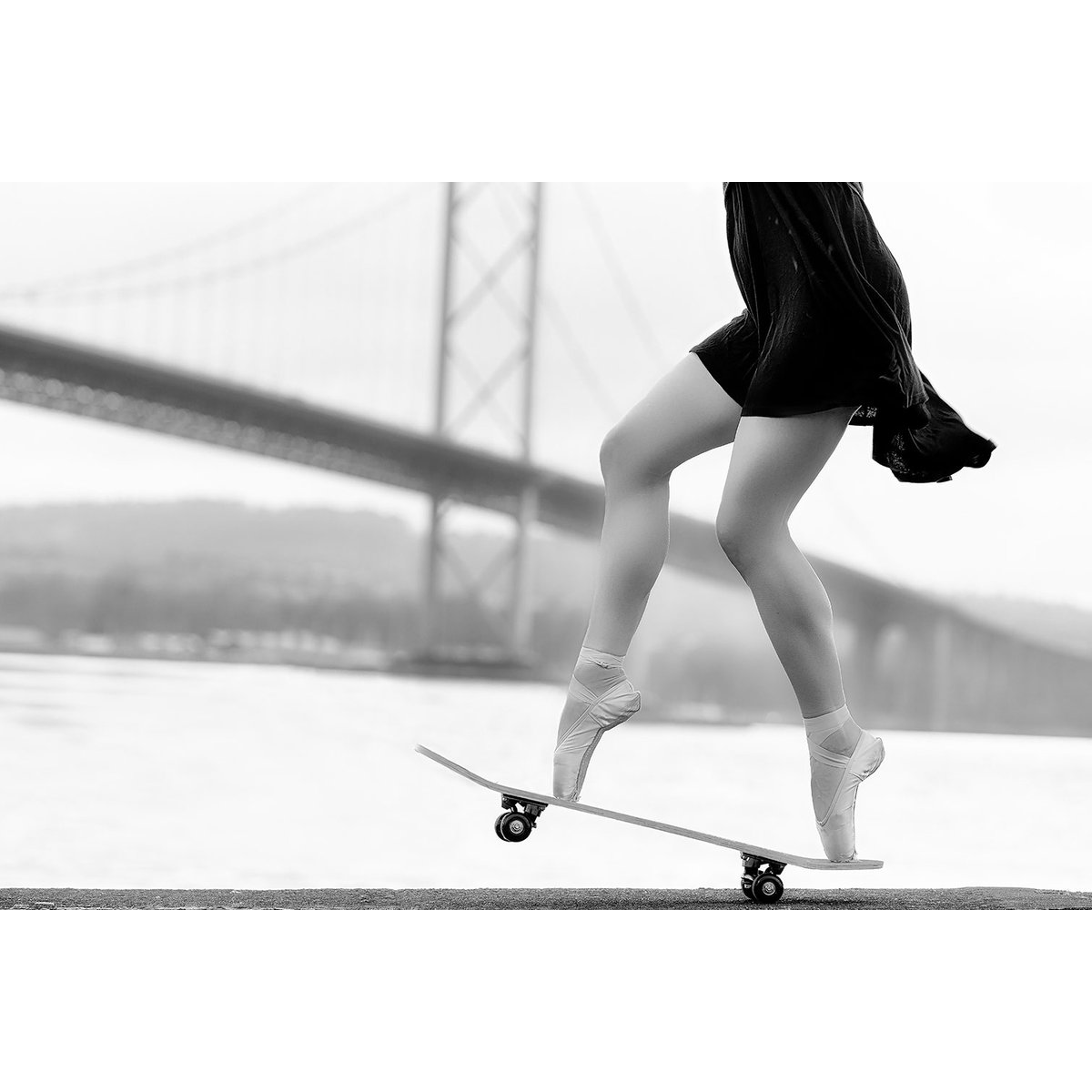 Tableau d'art skater girl tableau alu dibond, HEXOA