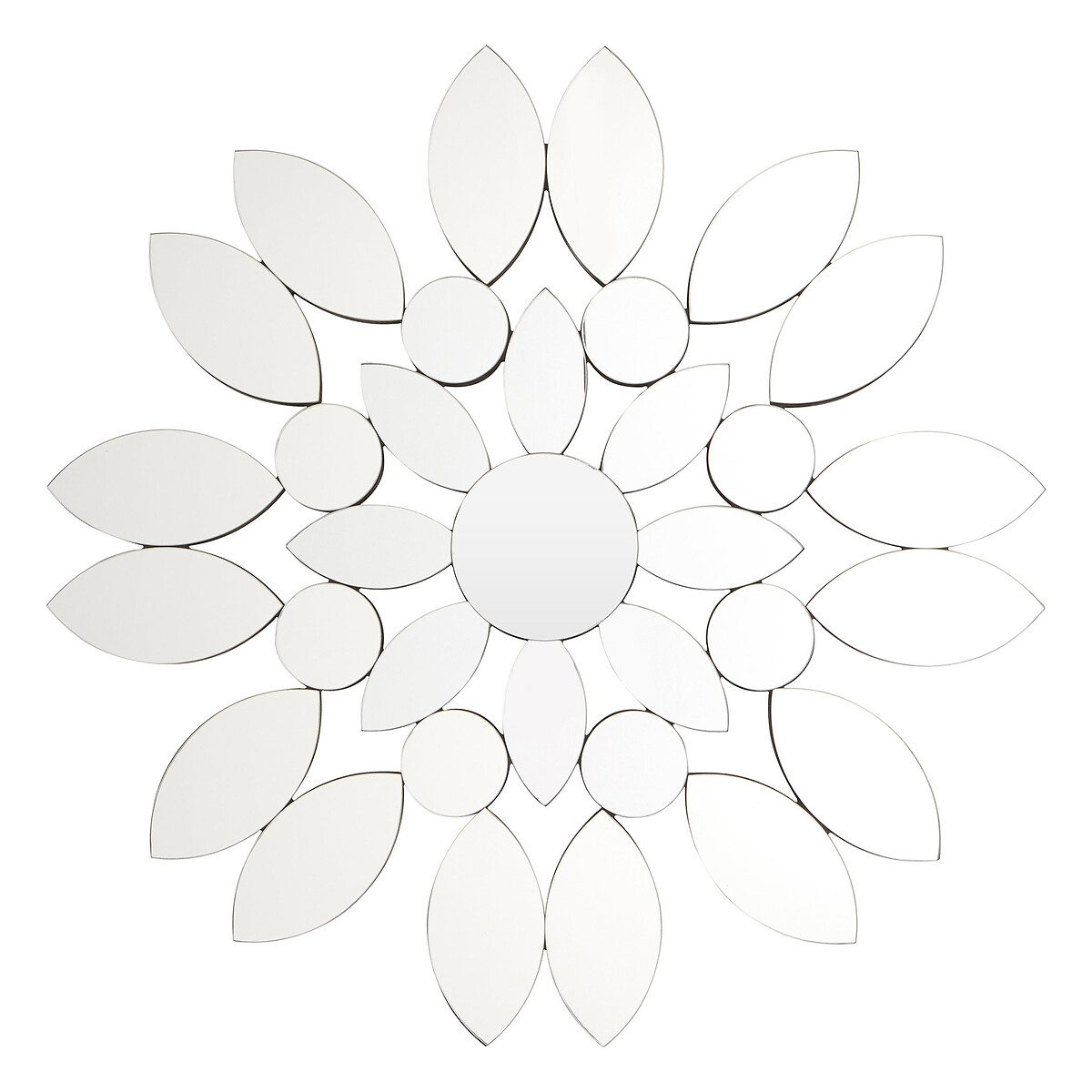 80cm Bloom Decorative Wall Mirror silver-coloured, ÉDITÉ