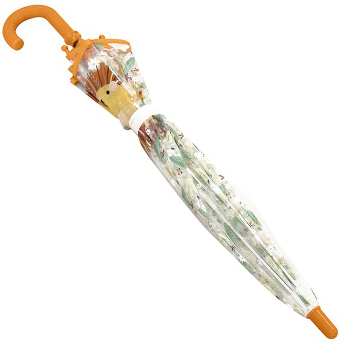 Parapluie transparent pour enfant ANIMAUX orange, SASSI