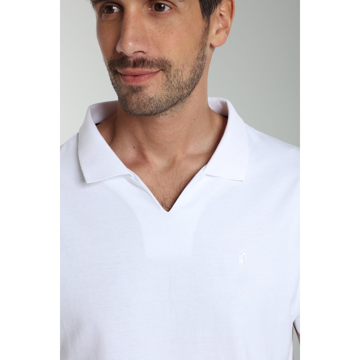 Polo manches courtes en coton PAT blanc, GENTLEMAN FARMER