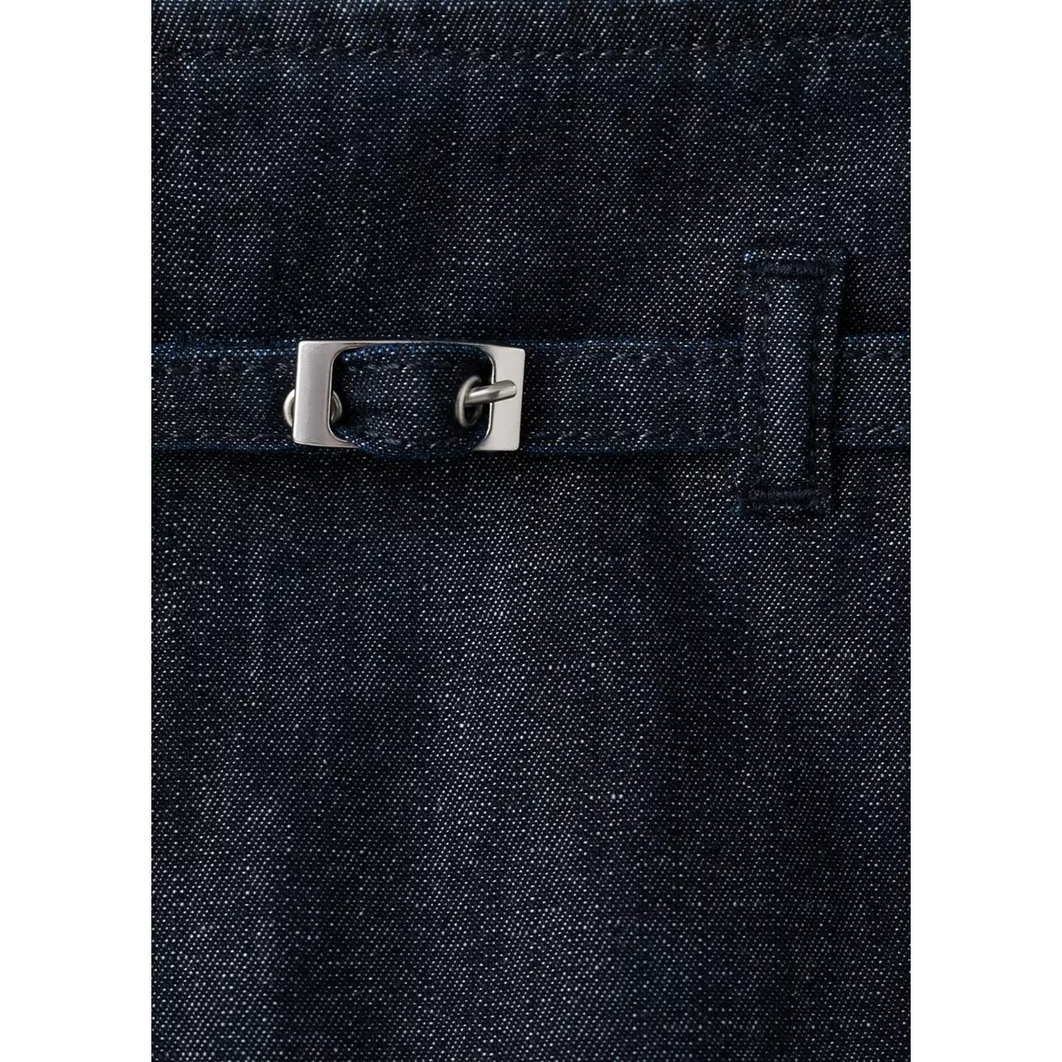 Jupe-short en denim avec ceinture bleu, MANGO