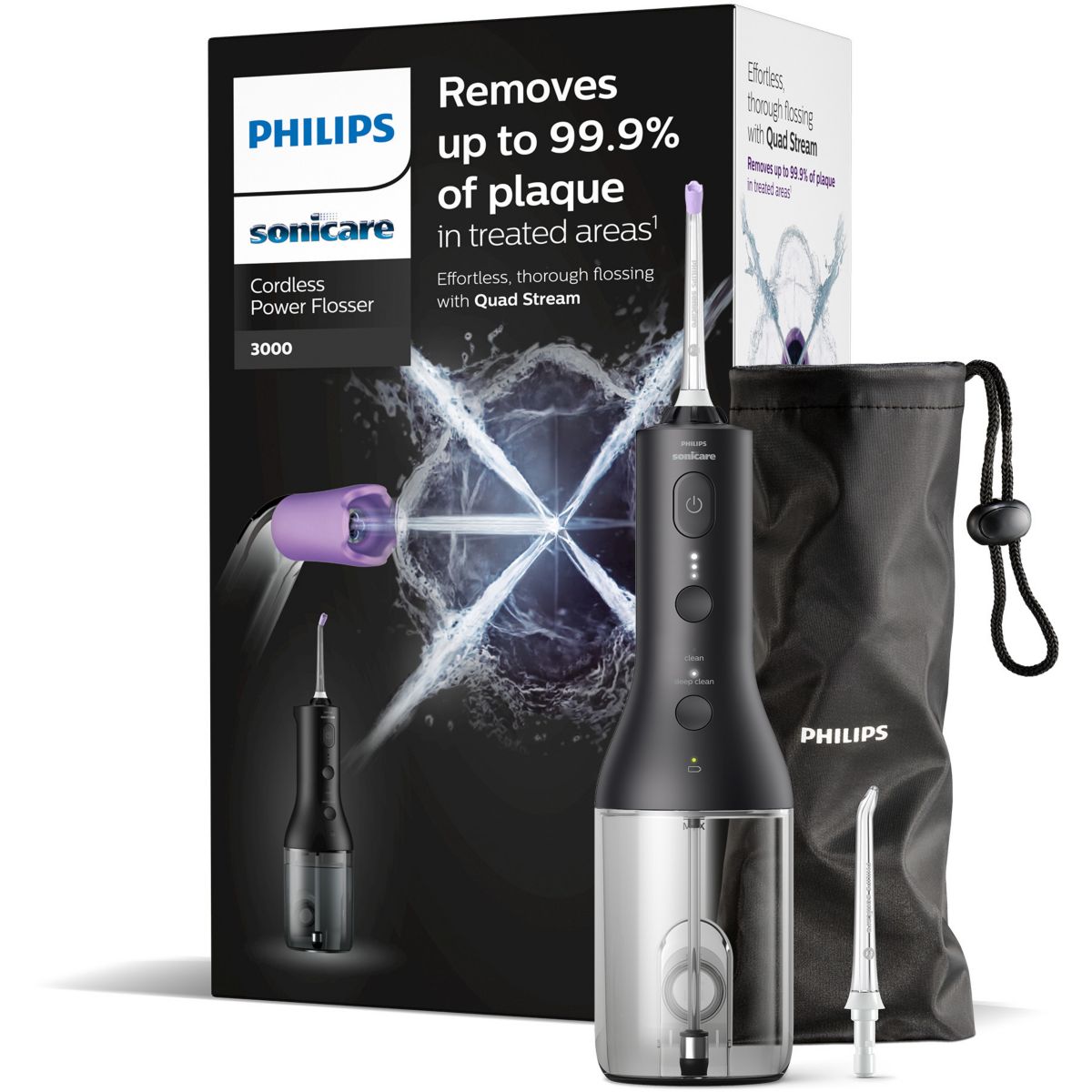 Hydropulseur Sonicare Powerflosser 3000 HX3826/33 sans fil couleur unique, PHILIPS