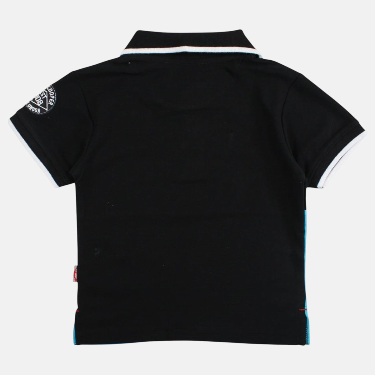 Polo manches courtes imprimé, col chemise RUGBY turquoise, LEE COOPER