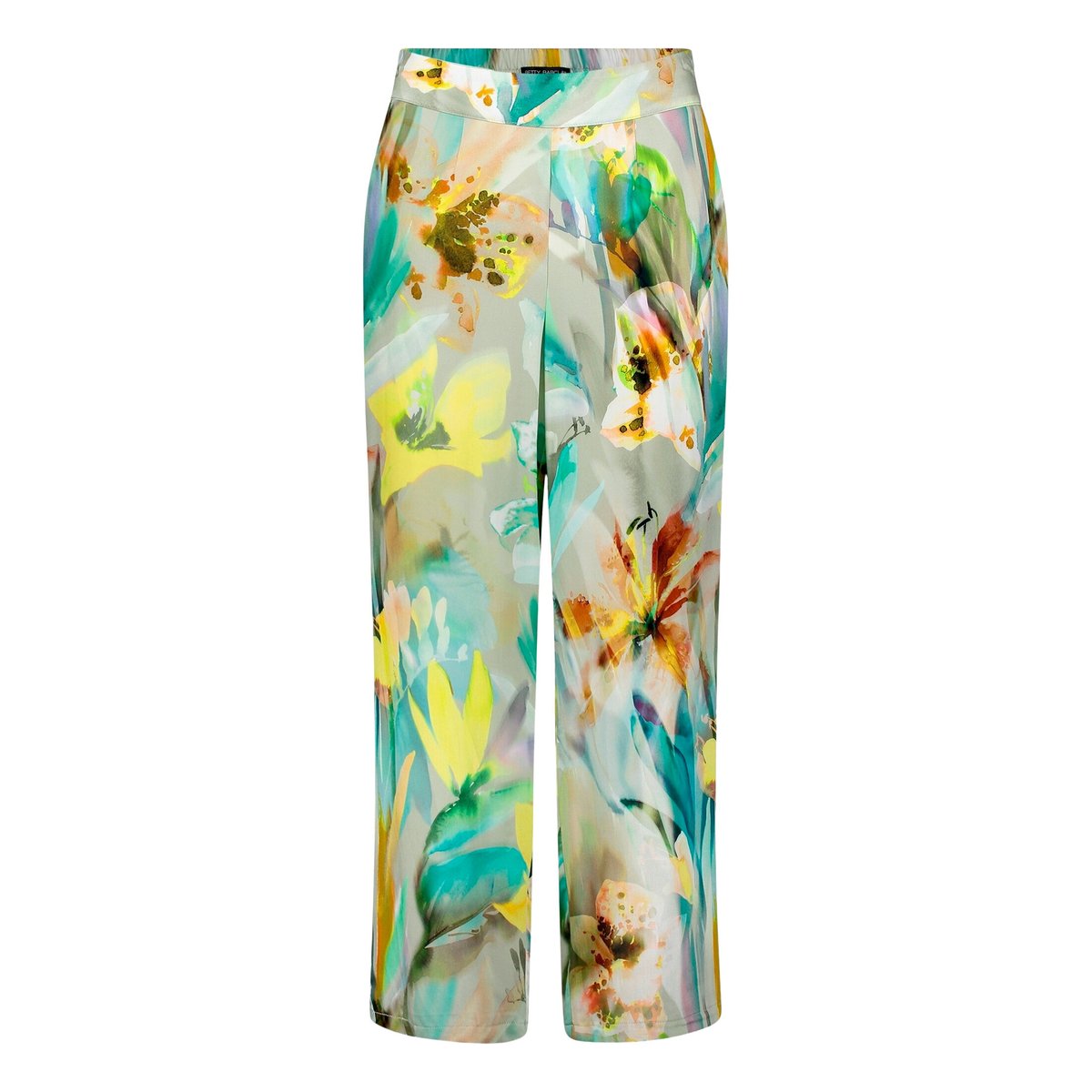 Pantalon Marlene à taille élastique mint/nature, BETTY BARCLAY